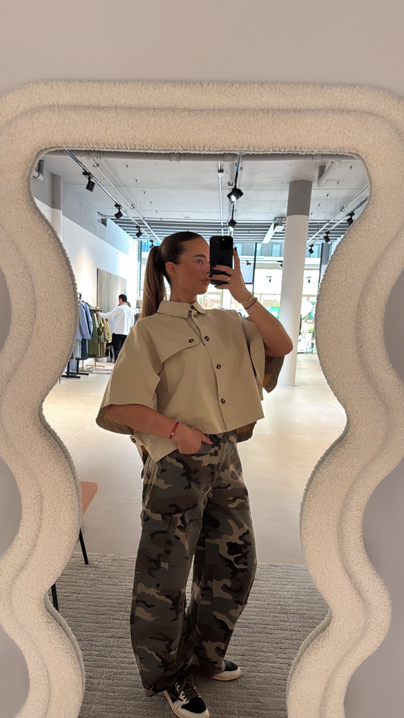 Trench Blouse Beige