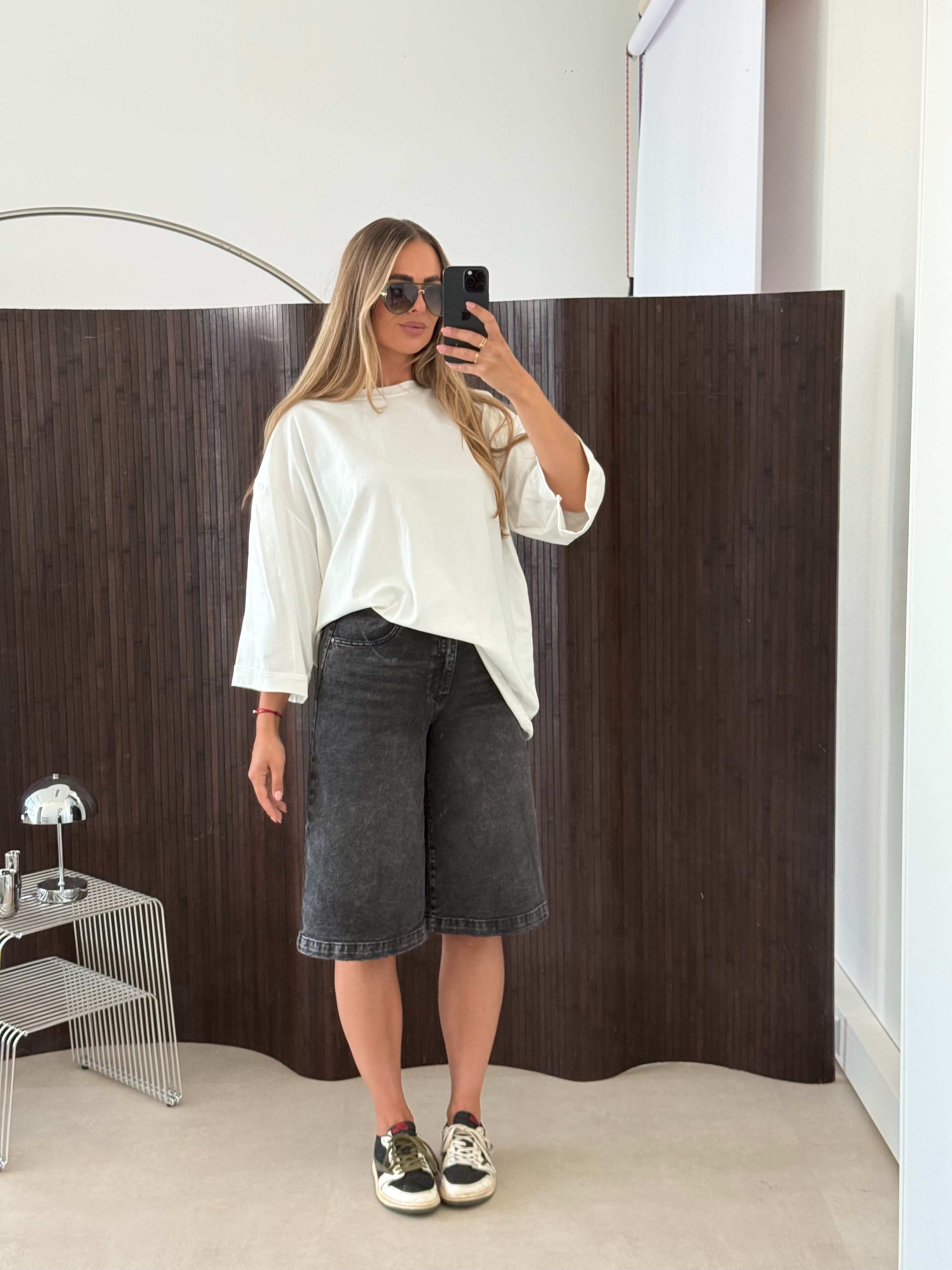 Oversized Boyfriend T-shirt Wit