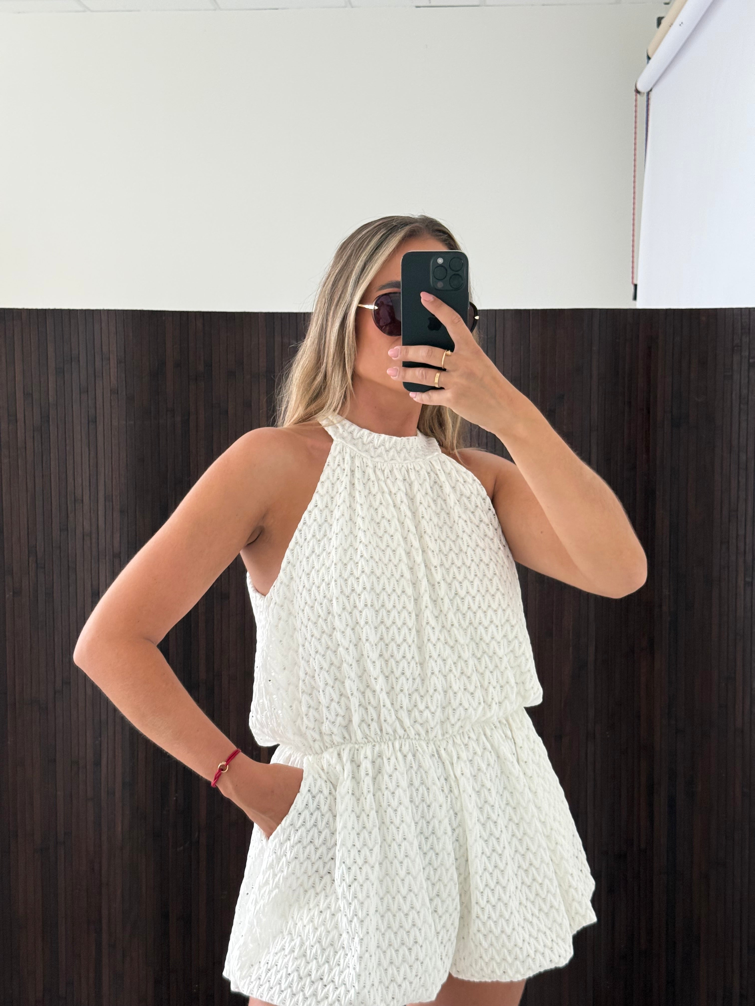 Beach Playsuit Wit
