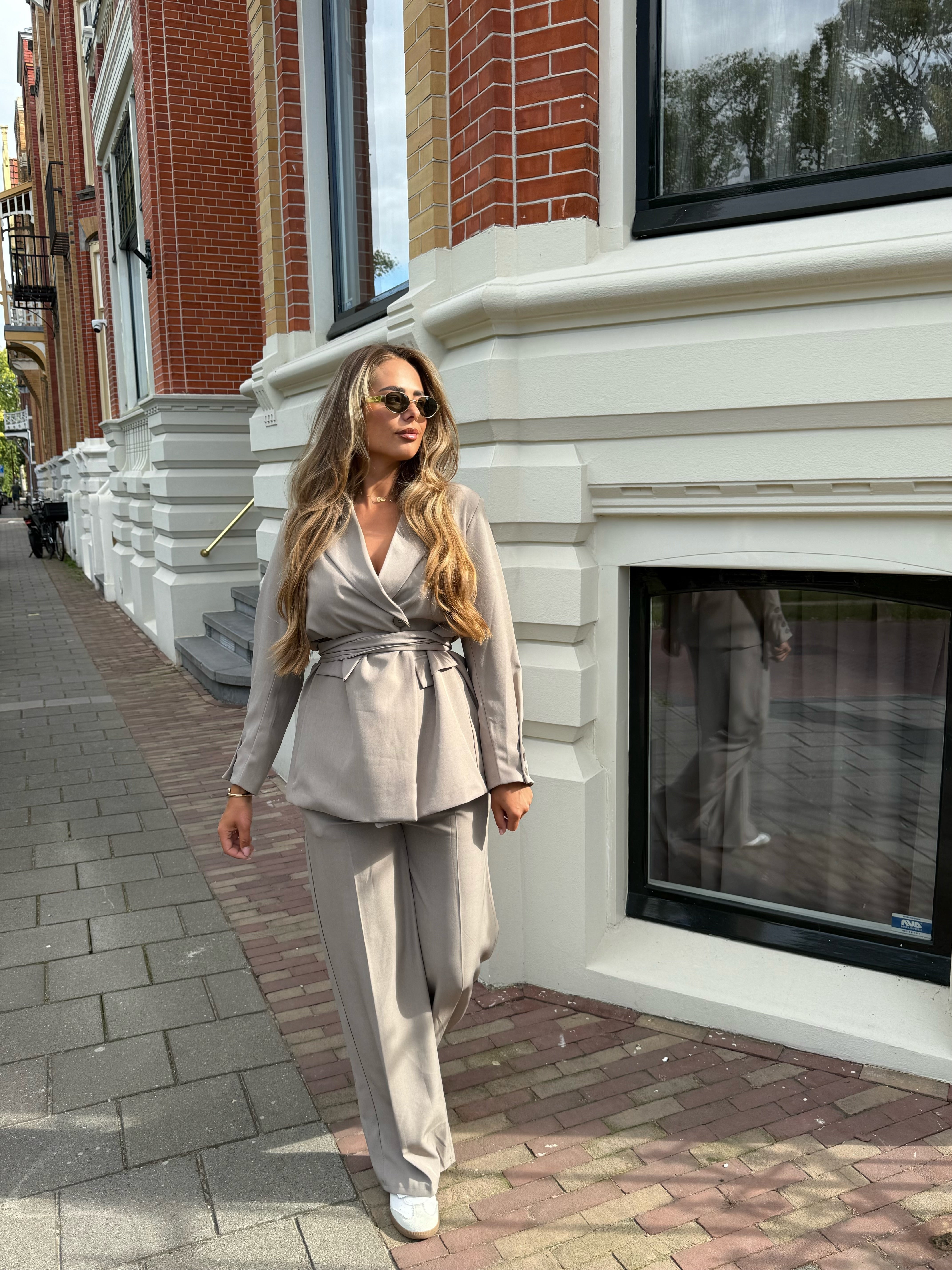 Two Piece Set Blazer Taupe | Noé