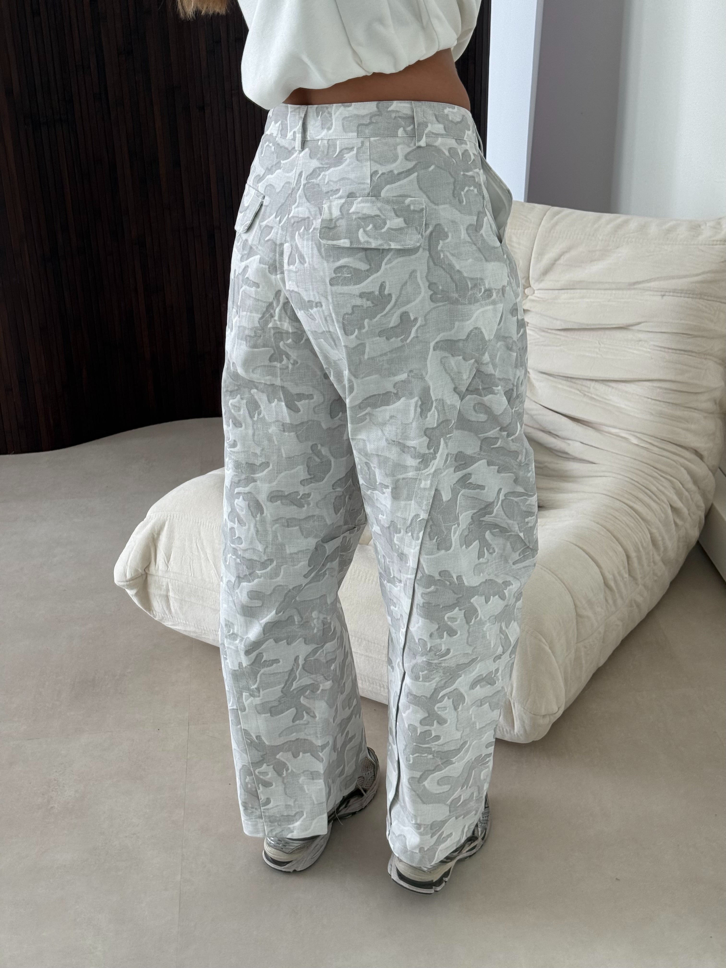 Camouflage Balloon Pants Grijs | Chelsey