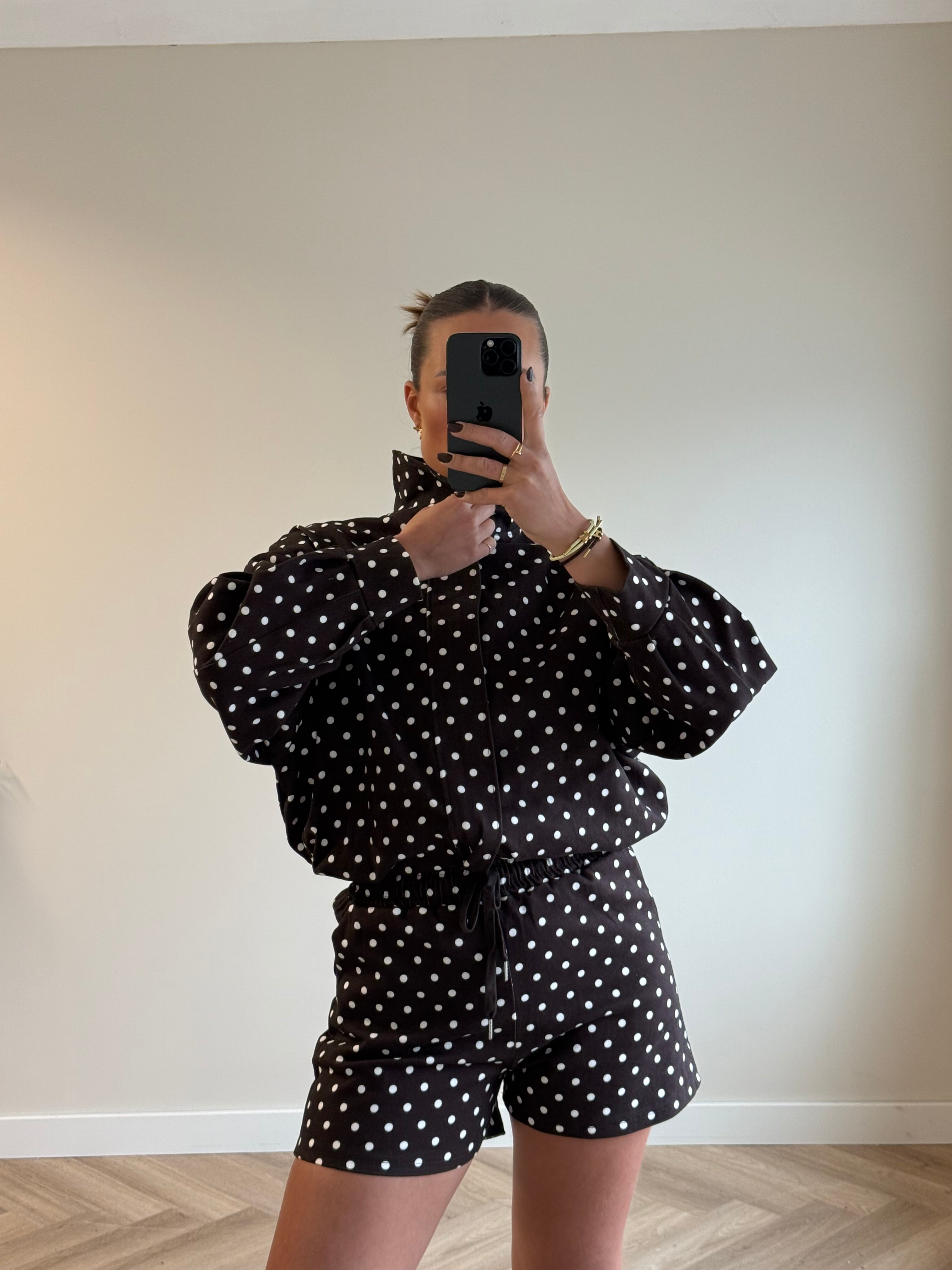 Polkadot Set Bruin Wit | Peggy