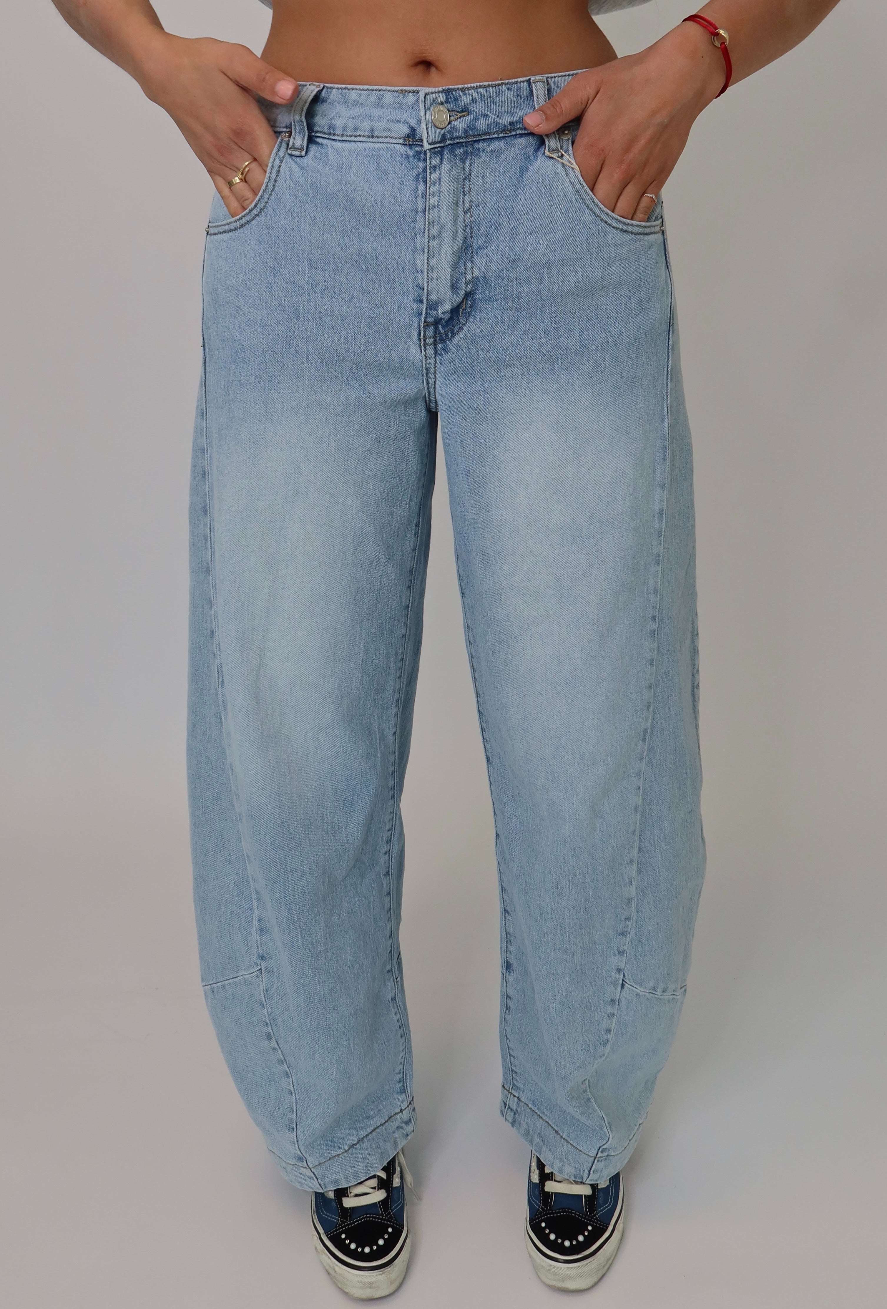 Balloon Jeans Licht Blauw