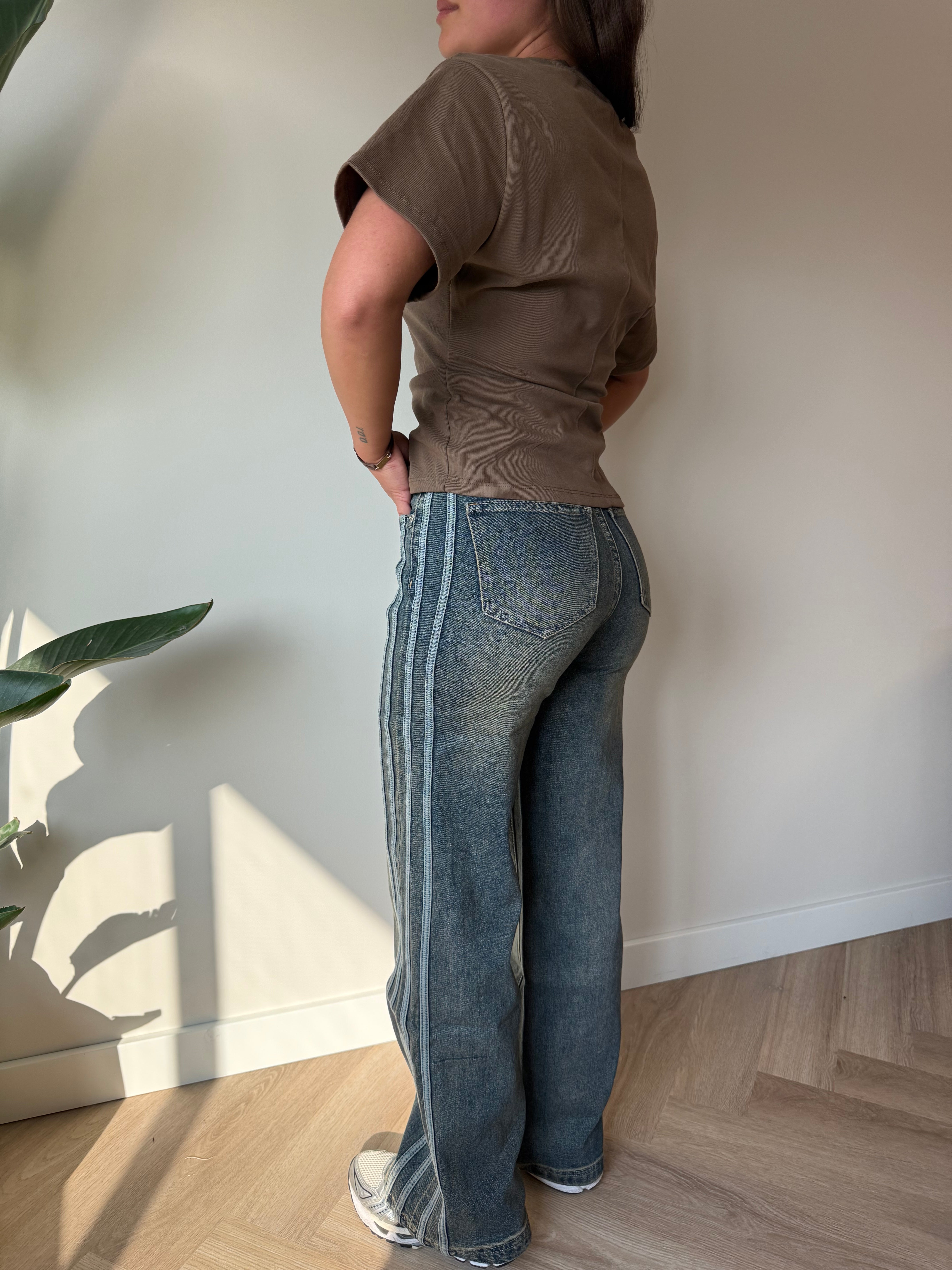 Vintage Jeans Met Strepen | Rocky