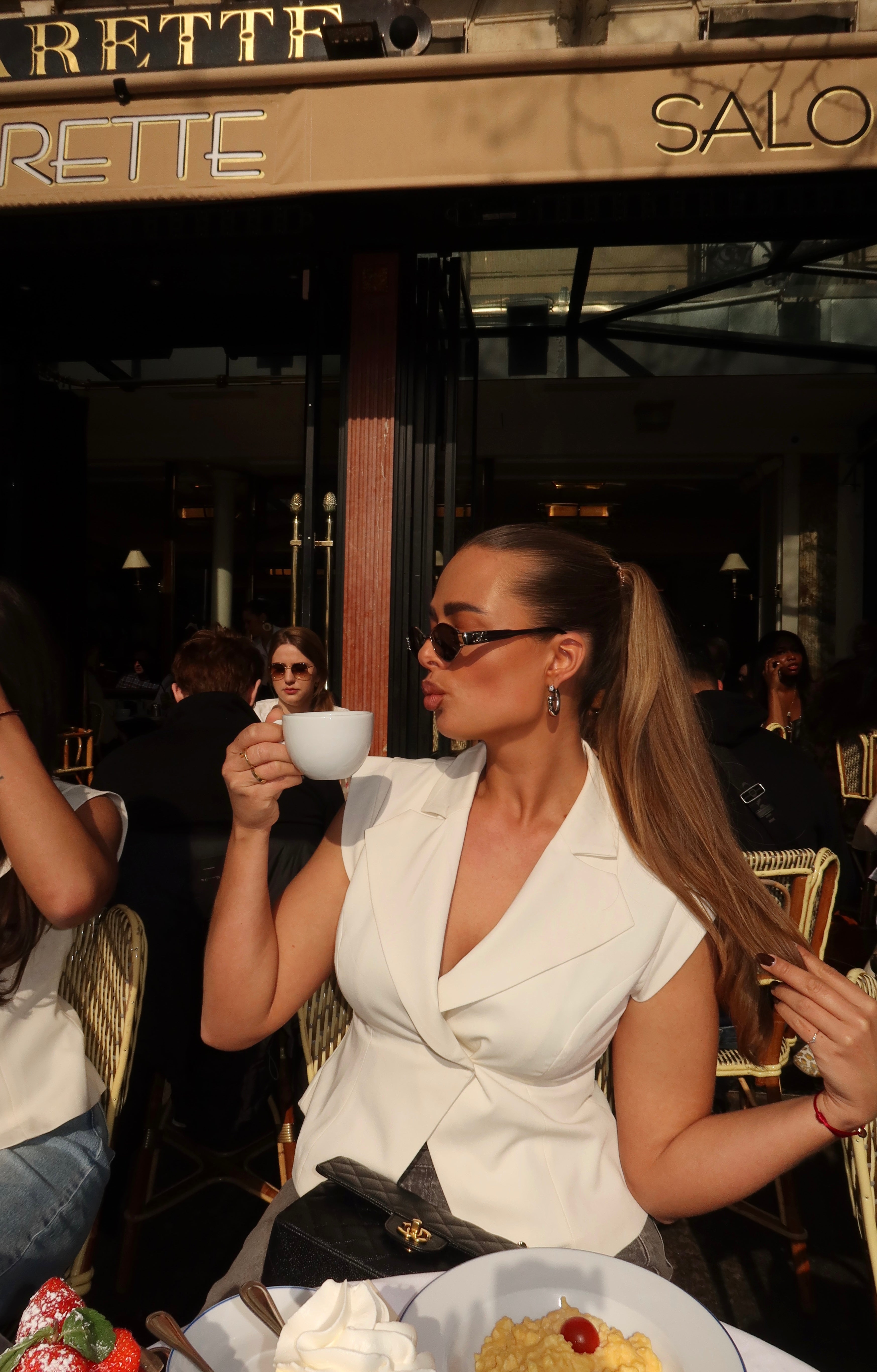 Getailleerde Blazer Top Wit | Jolie