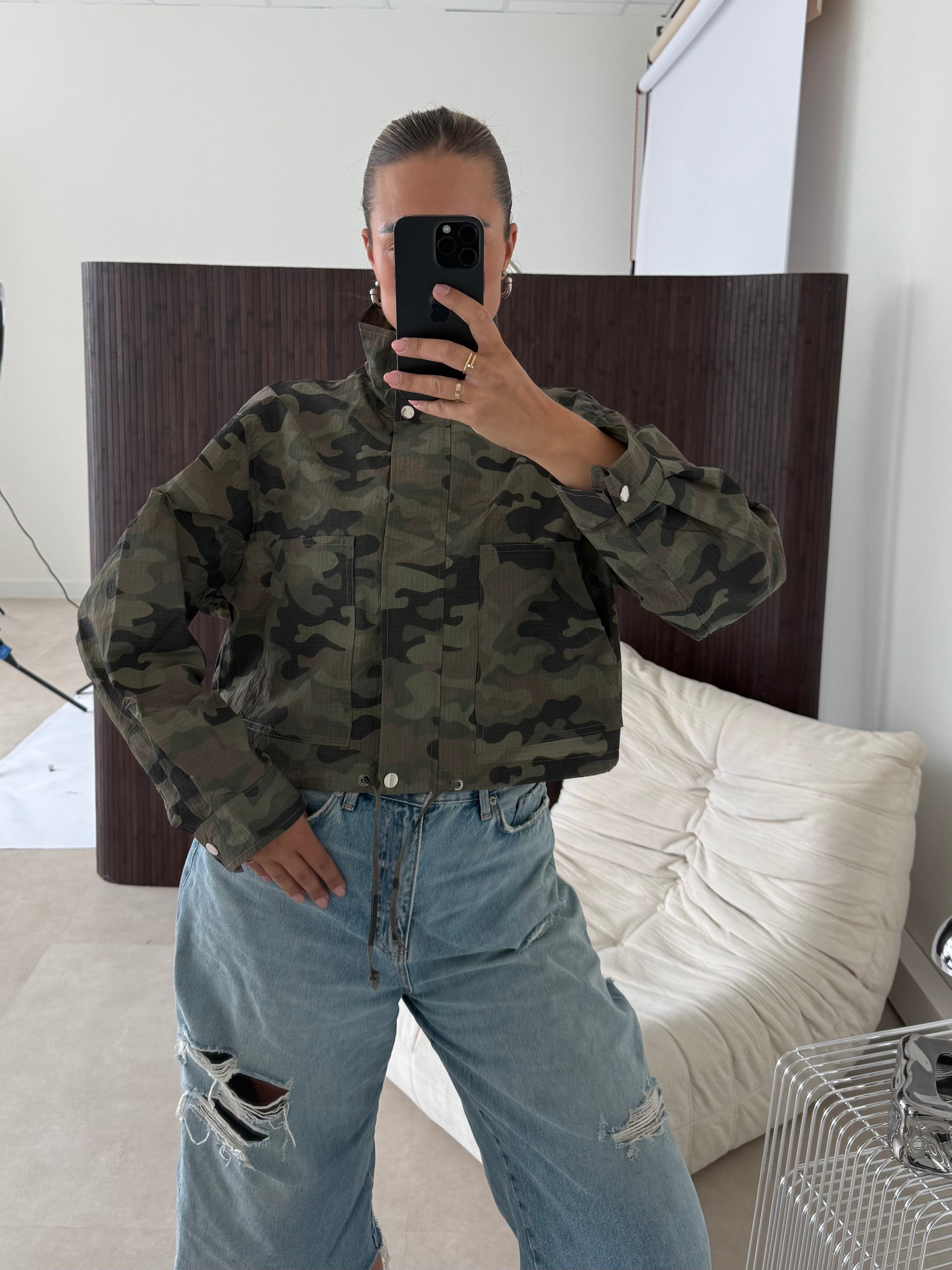 Camouflage Jacket Army Groen