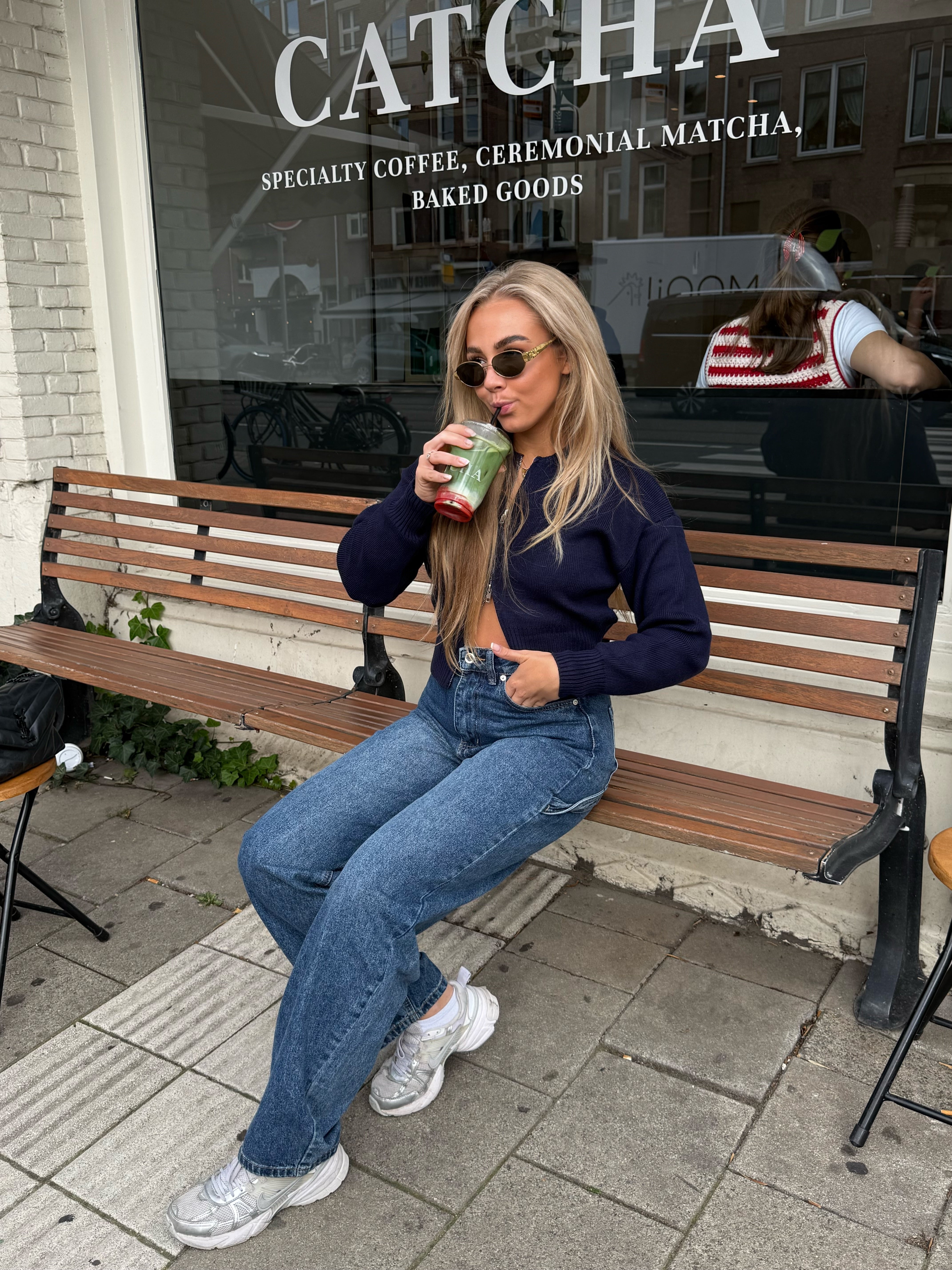 Straight Jeans Donker Blauw | Stormi
