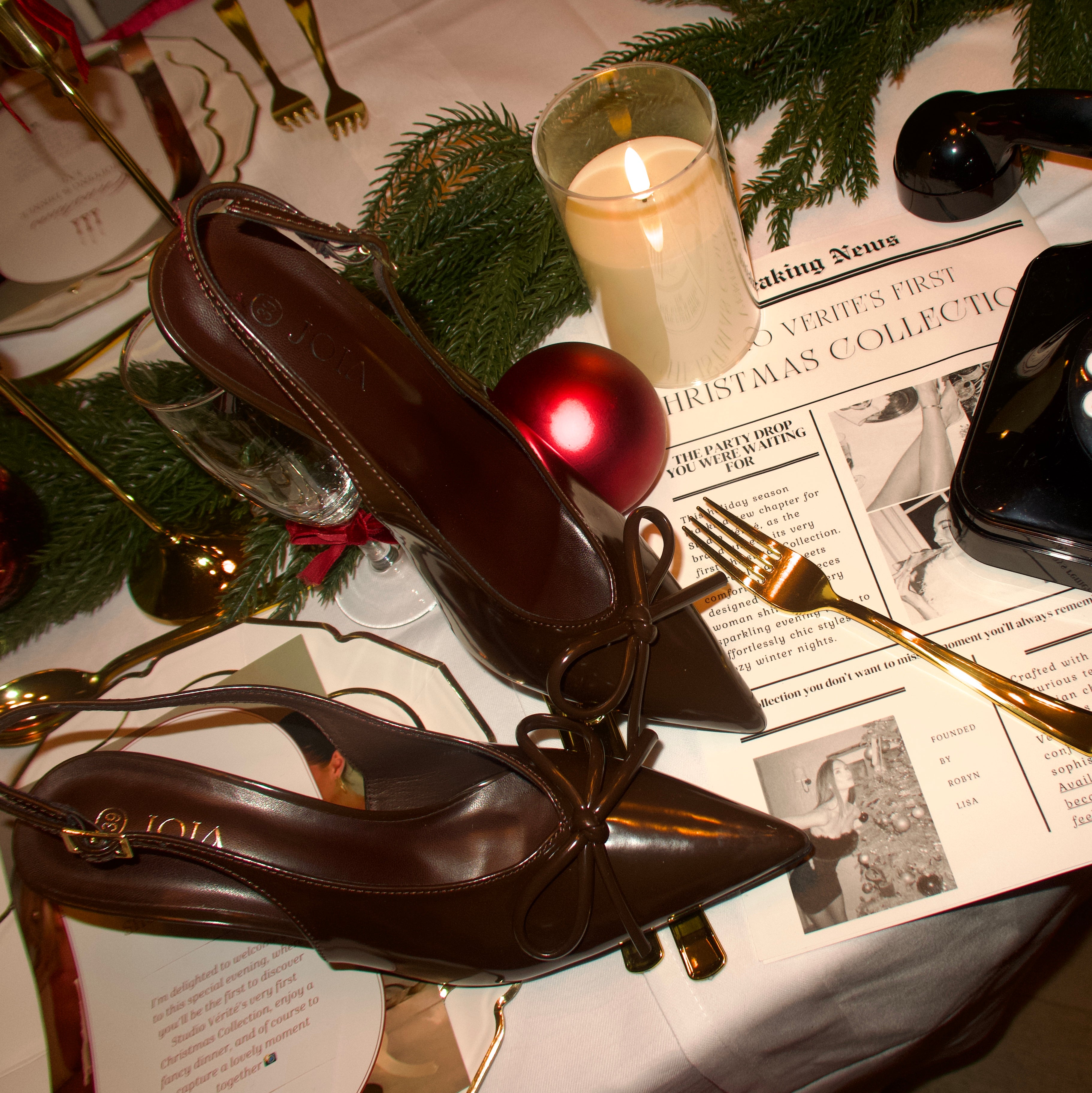 Hakken Met Strikje Bruin | Chelsey