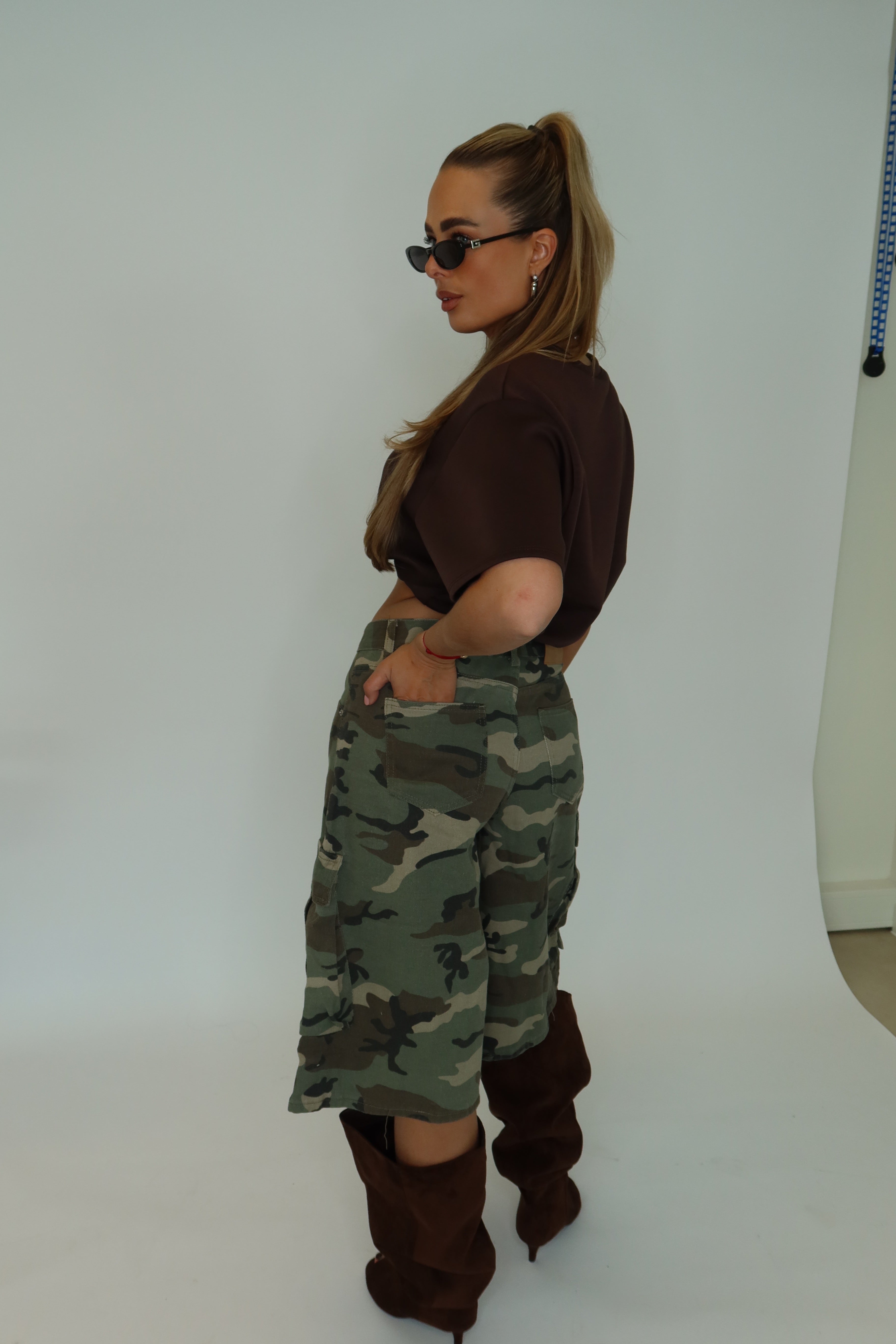Cargo Camouflage Jort | Jane
