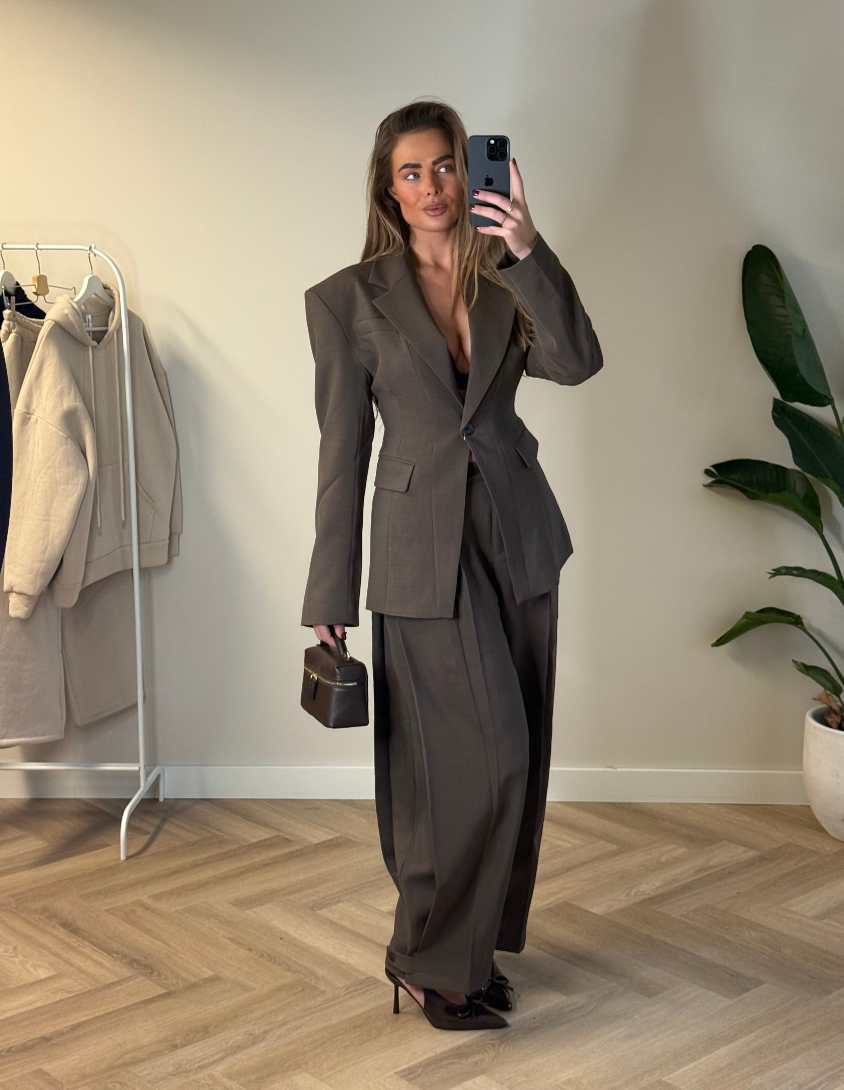 Getailleerde Blazer Army Groen | Indy