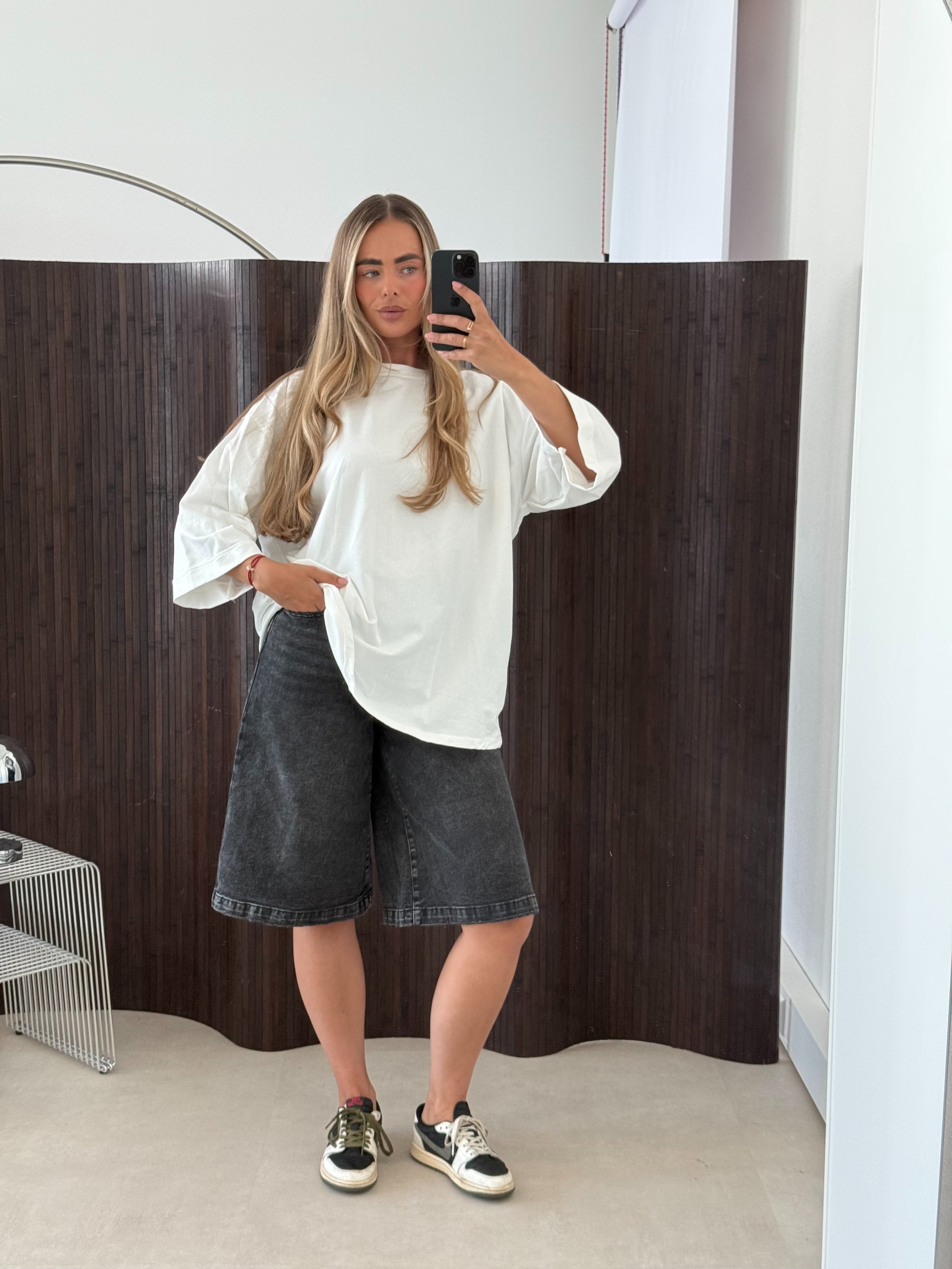 Oversized Boyfriend T-shirt Wit