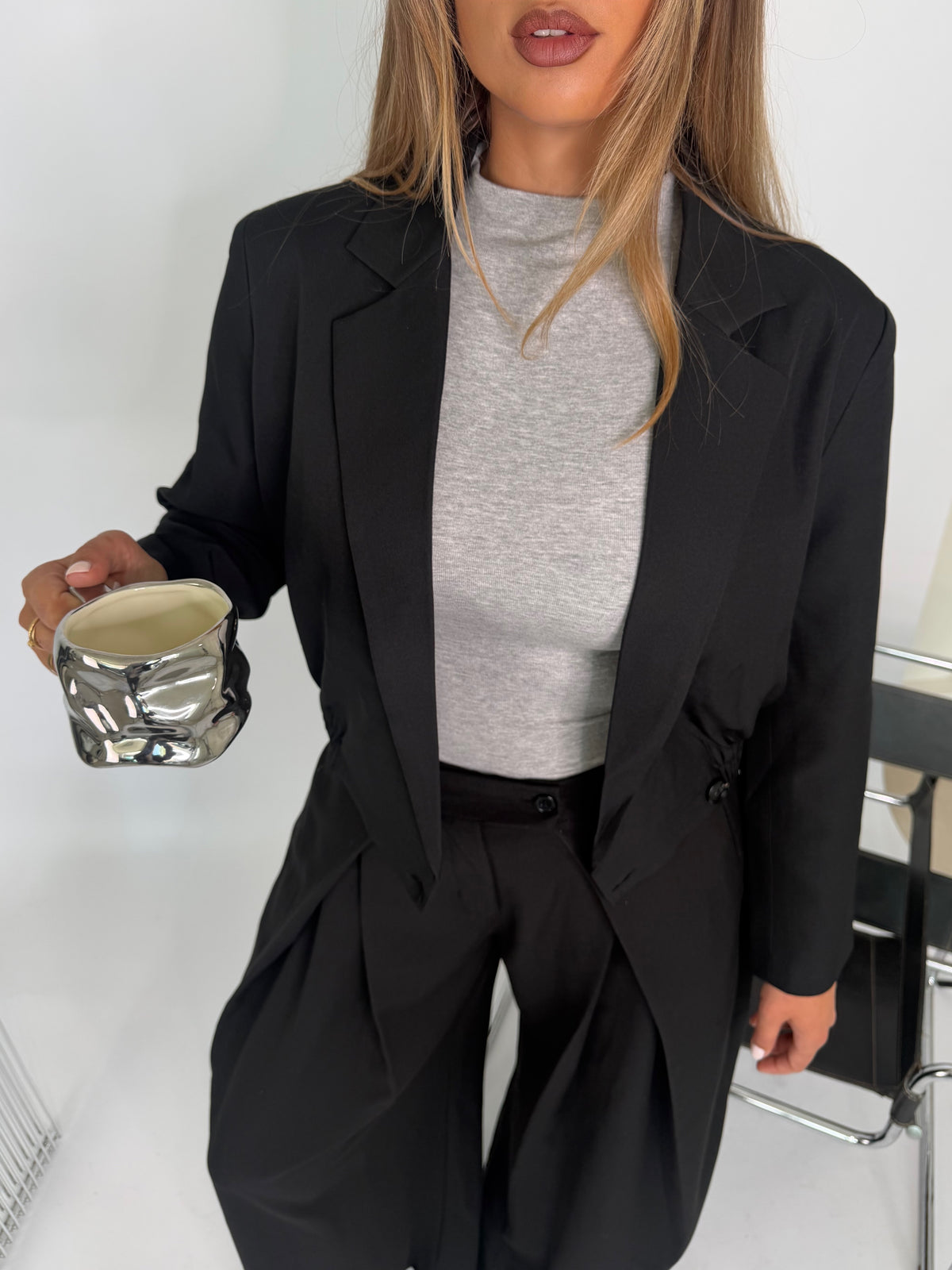 Ambika Bomber Blazer Zwart | Kate