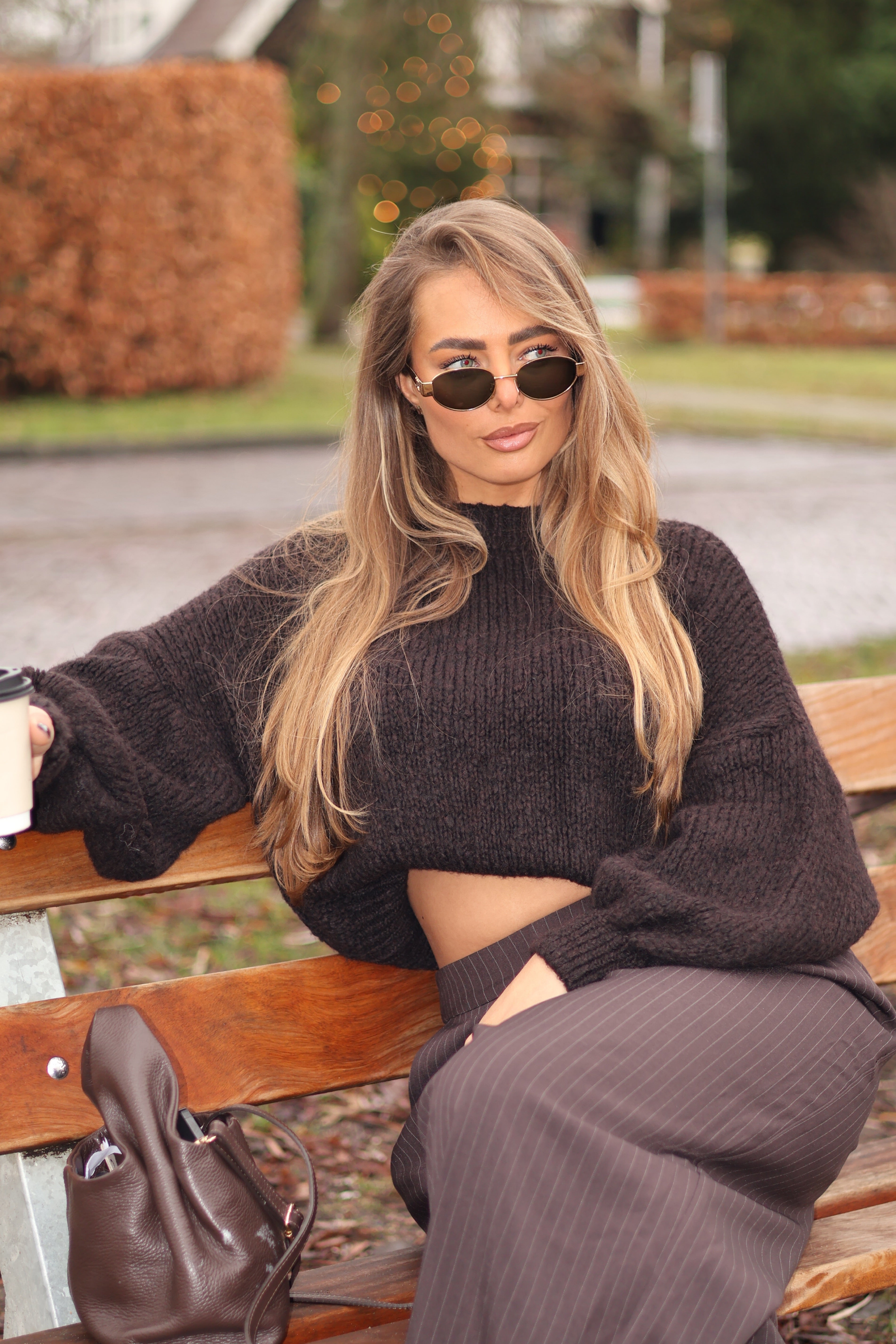 Knit Trui Bruin | Jessy