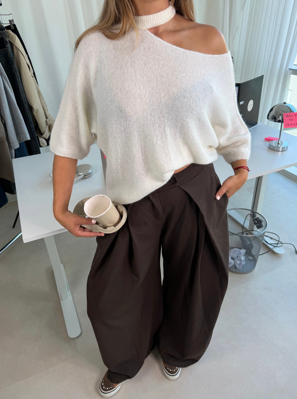 Pantalon met Plooien Bruin | Penny