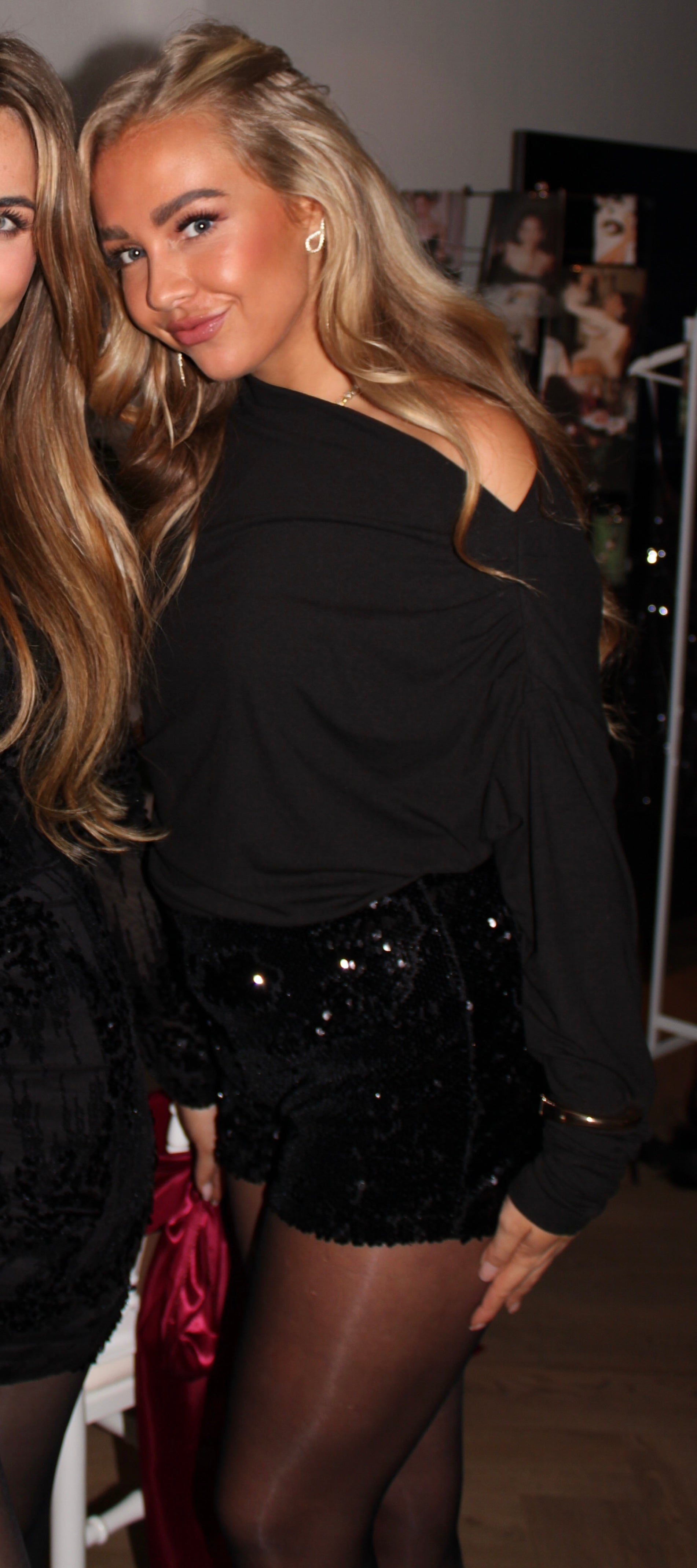 Top Gedrapeerd Zwart | June