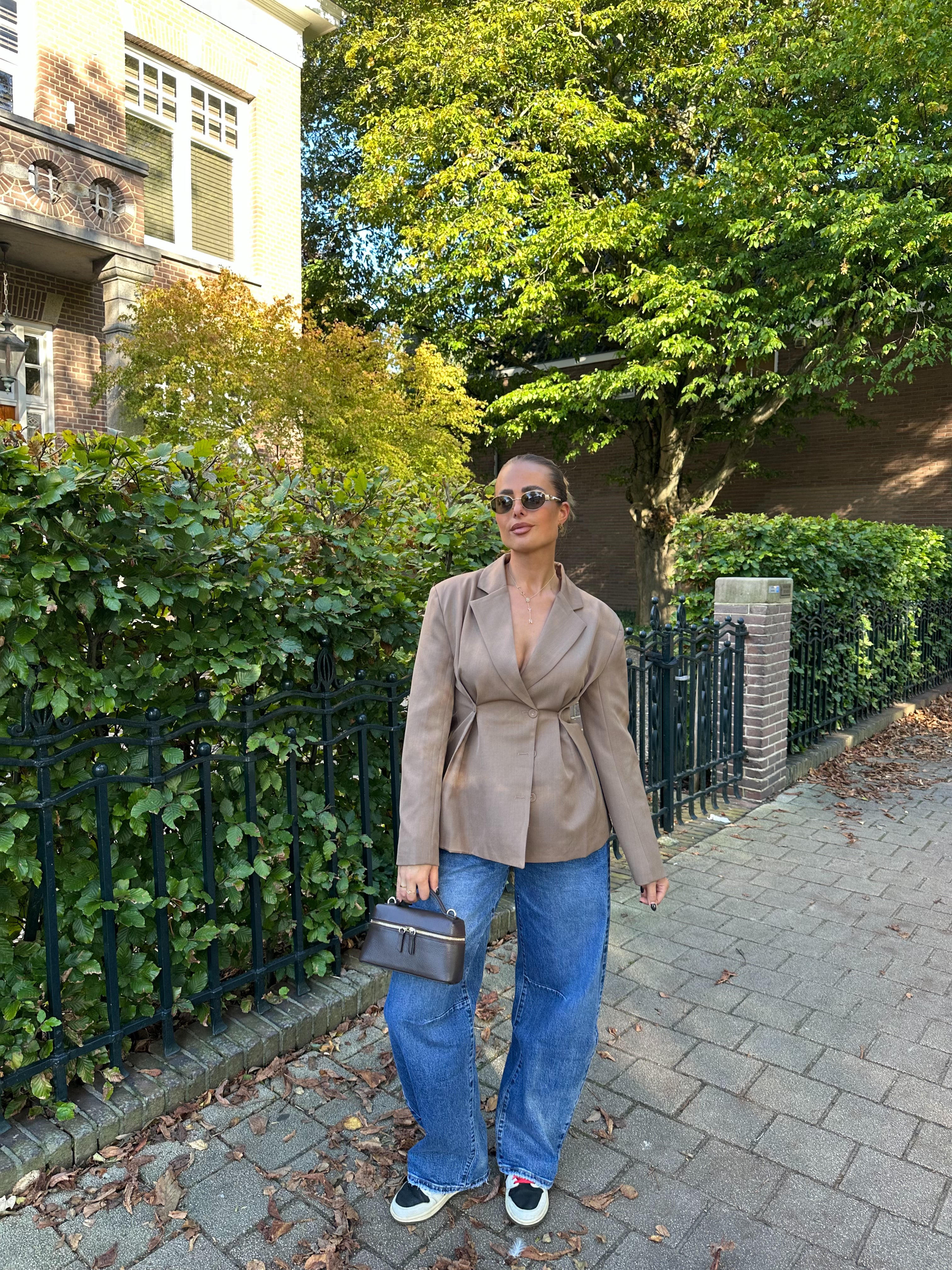 Getailleerde Blazer Knoopjes Camel | Liv