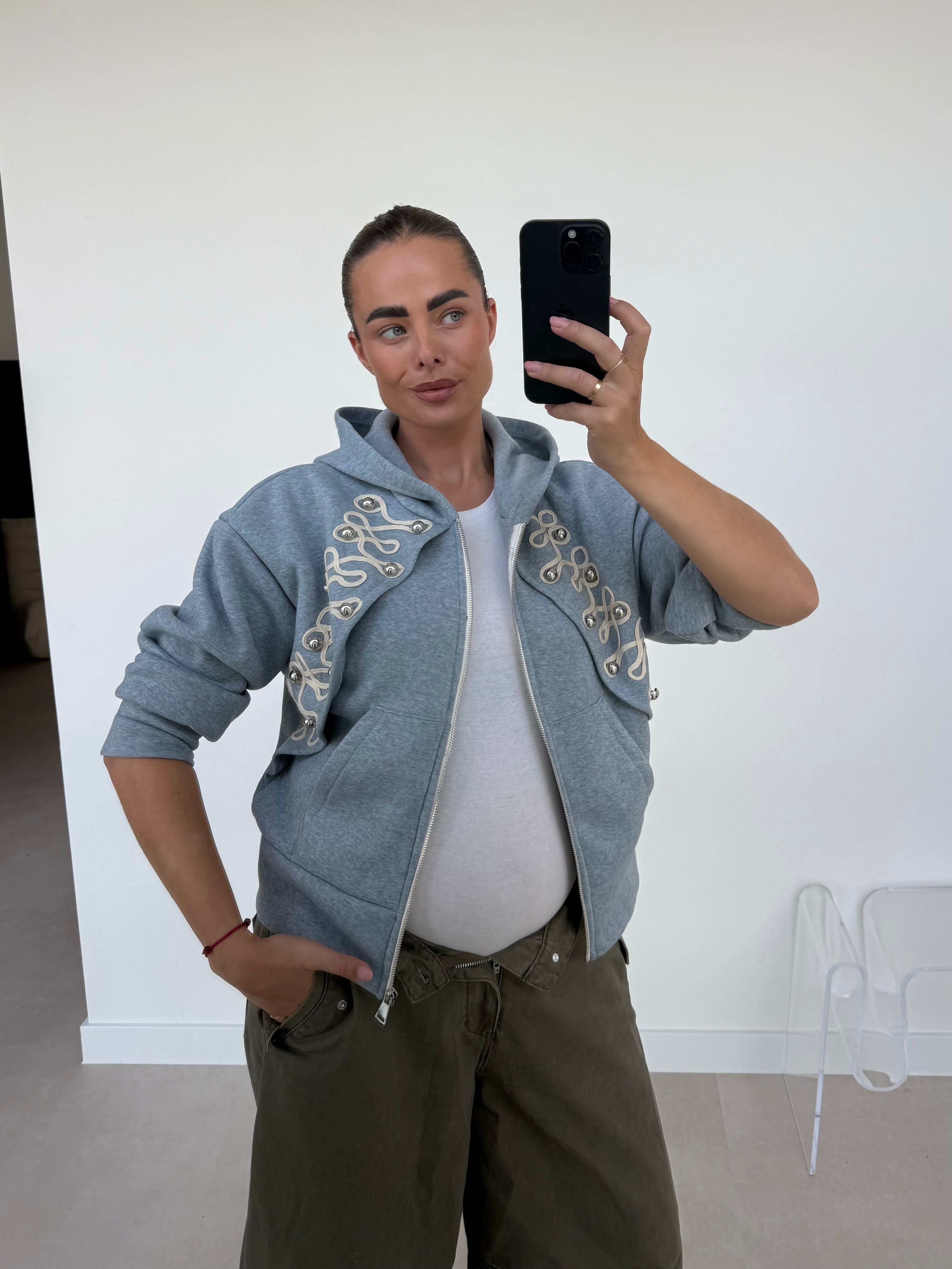 Silver Muse Zipper Grijs | Solène