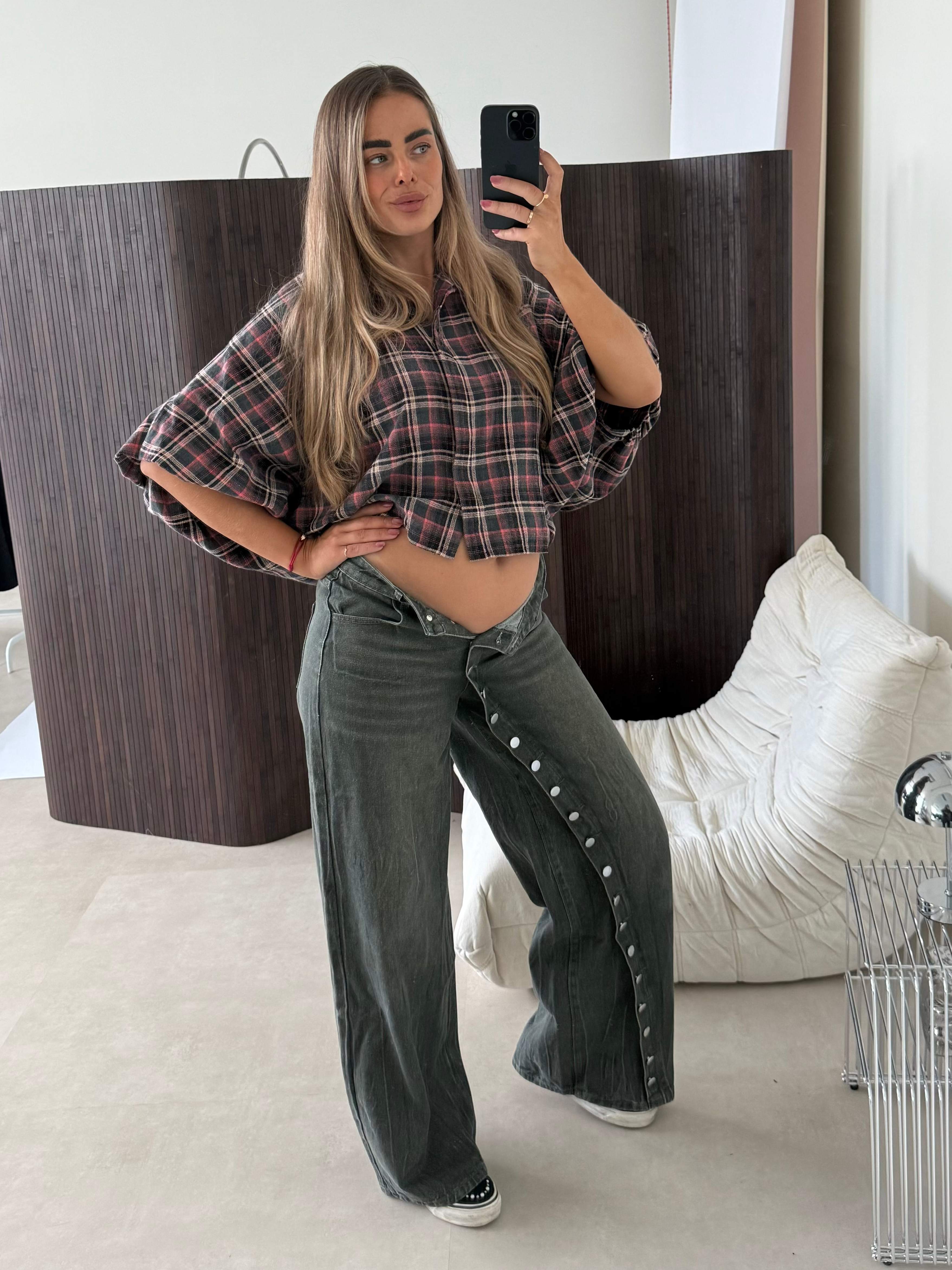 Button Wide Leg Jeans Vintage | Bodhi