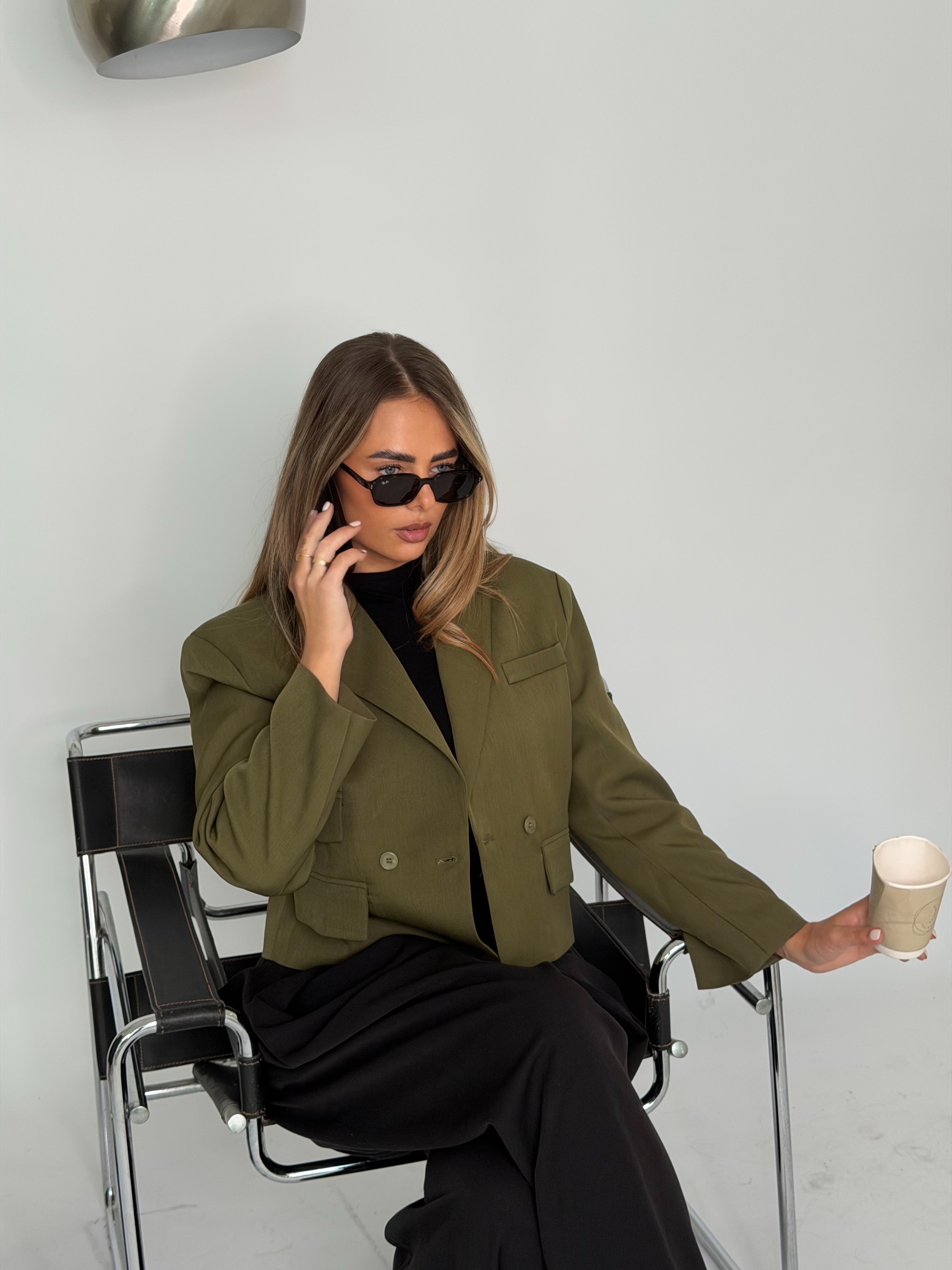 Ambika Blazer Army Groen