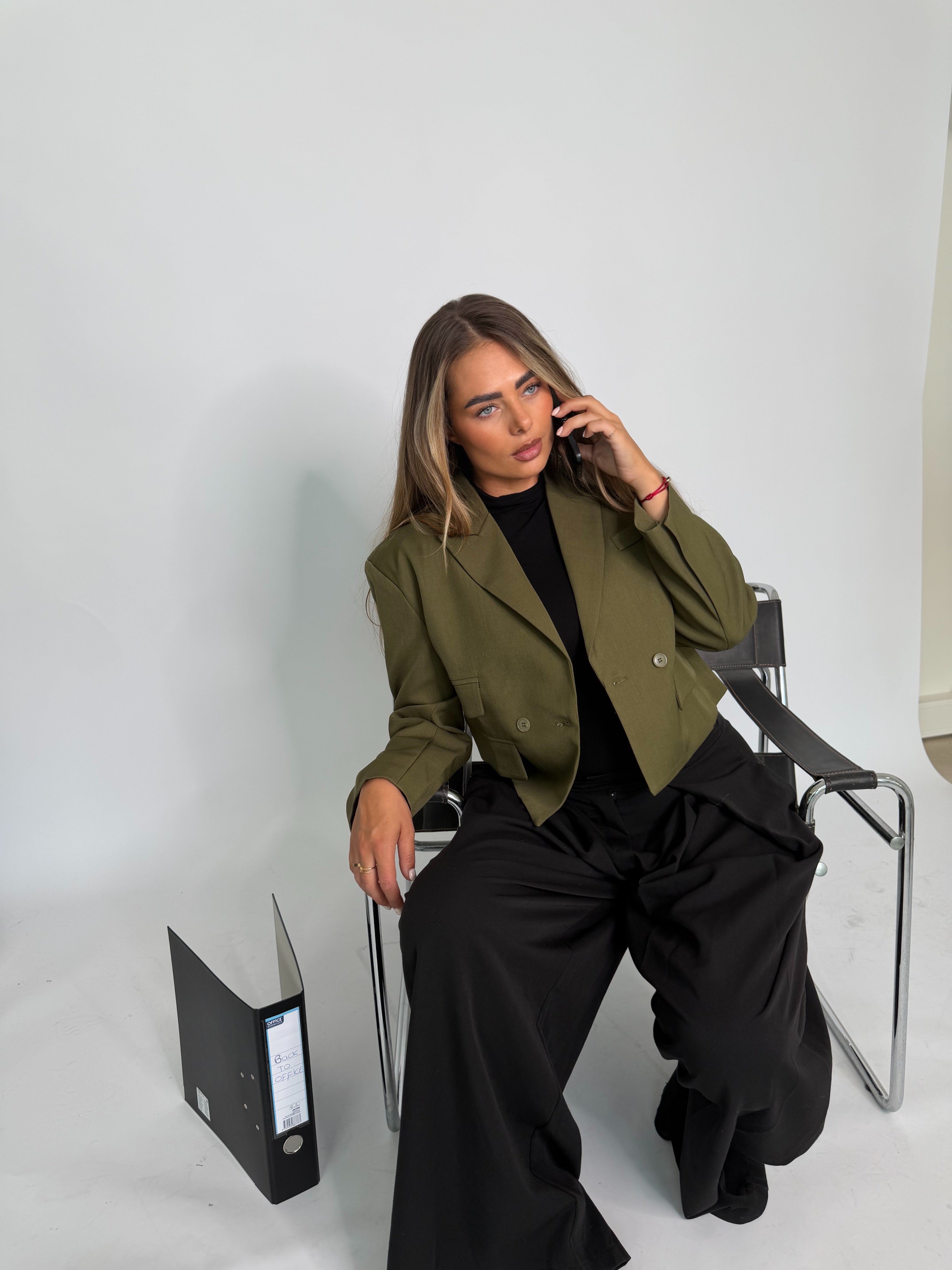 Ambika Blazer Army Groen