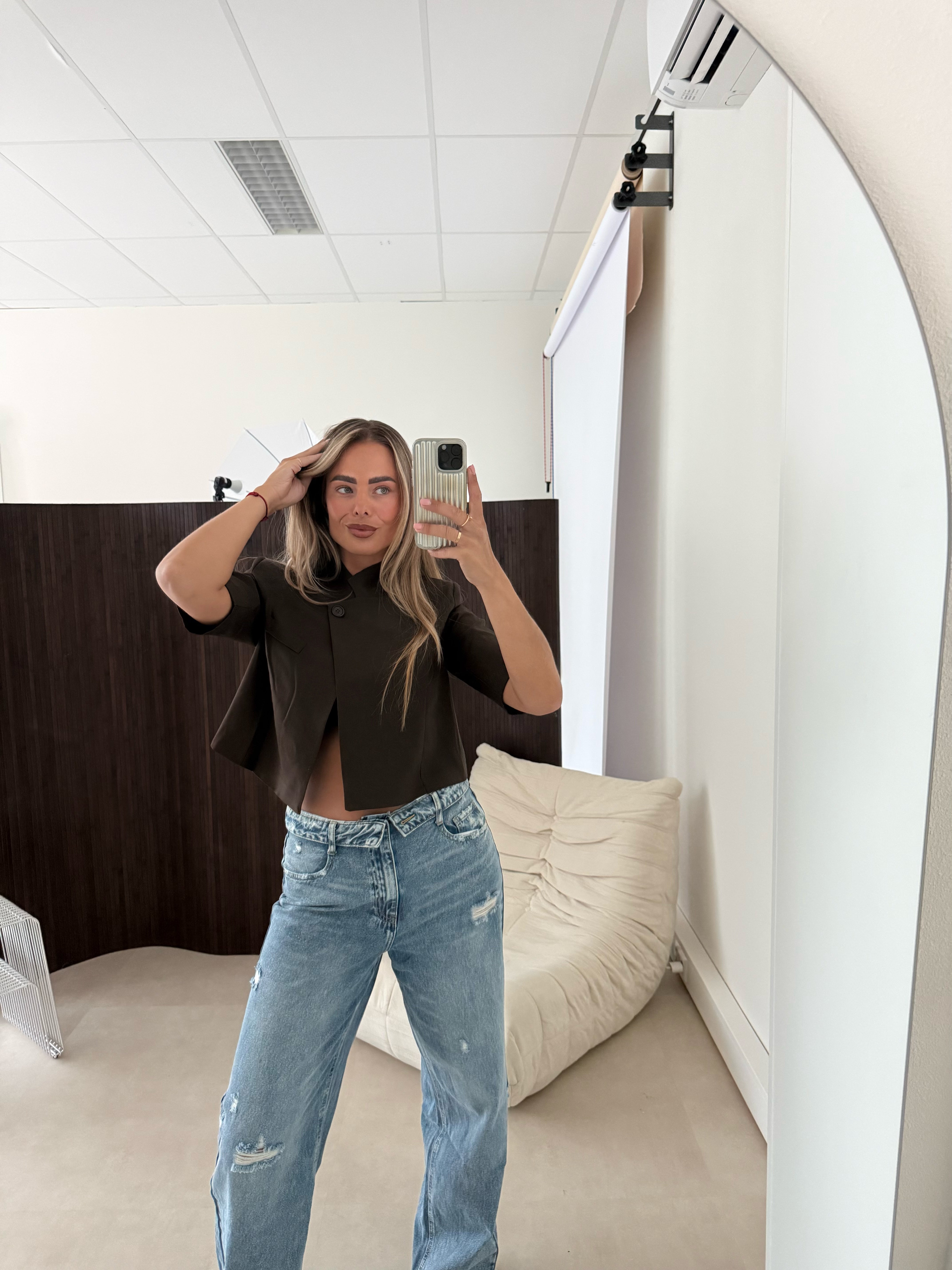 Korte Overslag Blazer Bruin | Kate