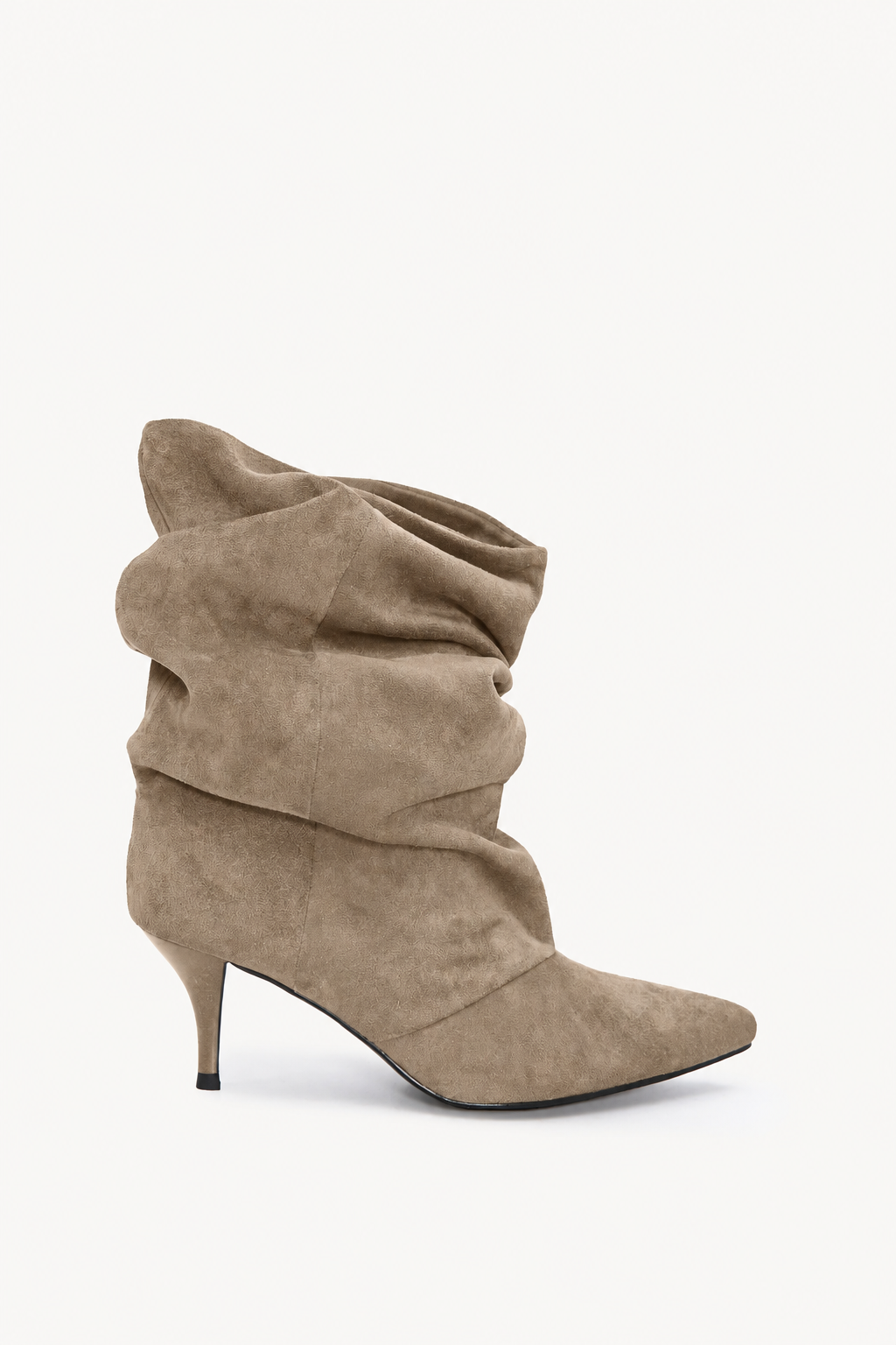 Suède Slouchy Boots Beige