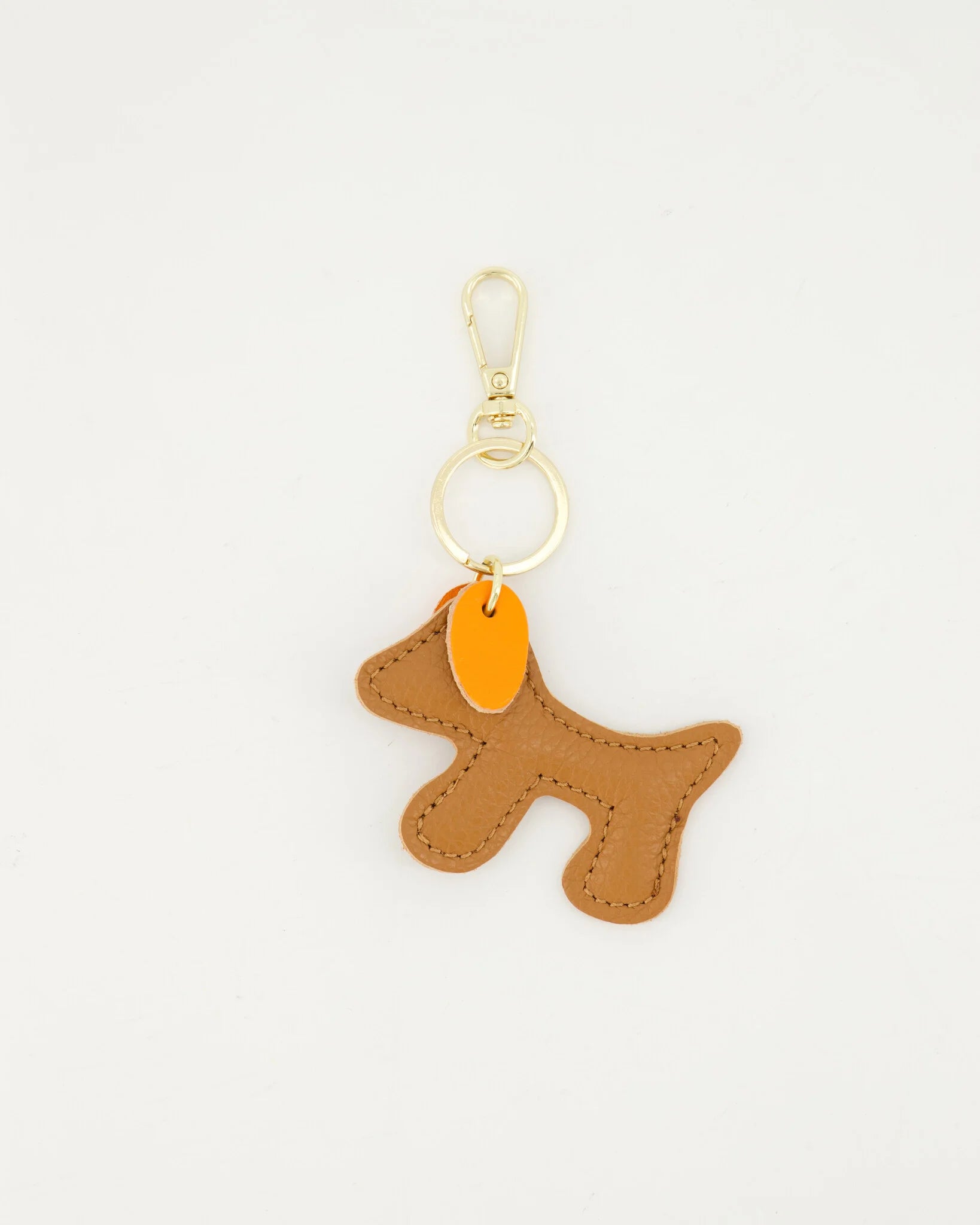 Bag Charm Hond Camel