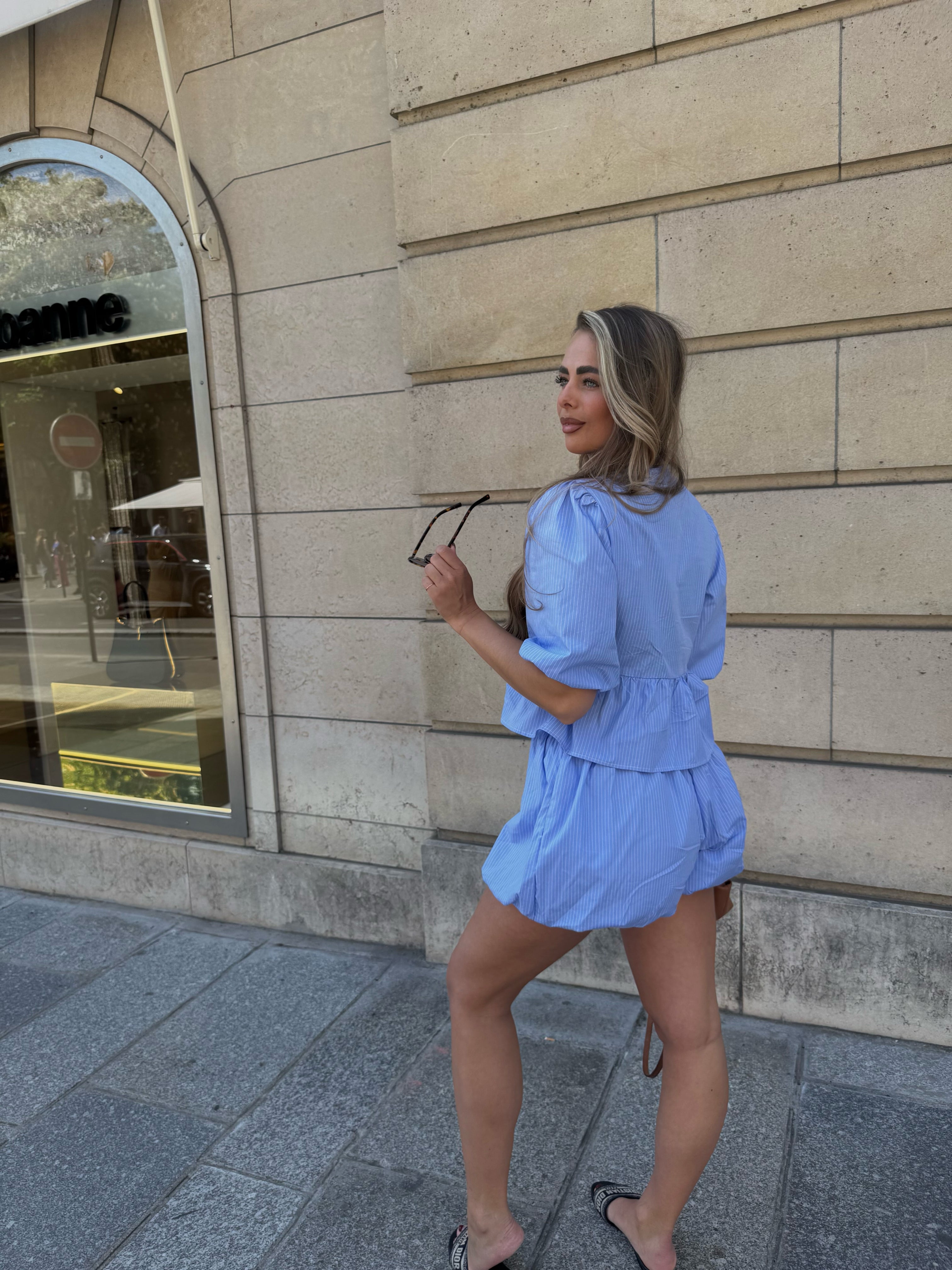 Two Piece Set Strikjes Blauw | Robyn