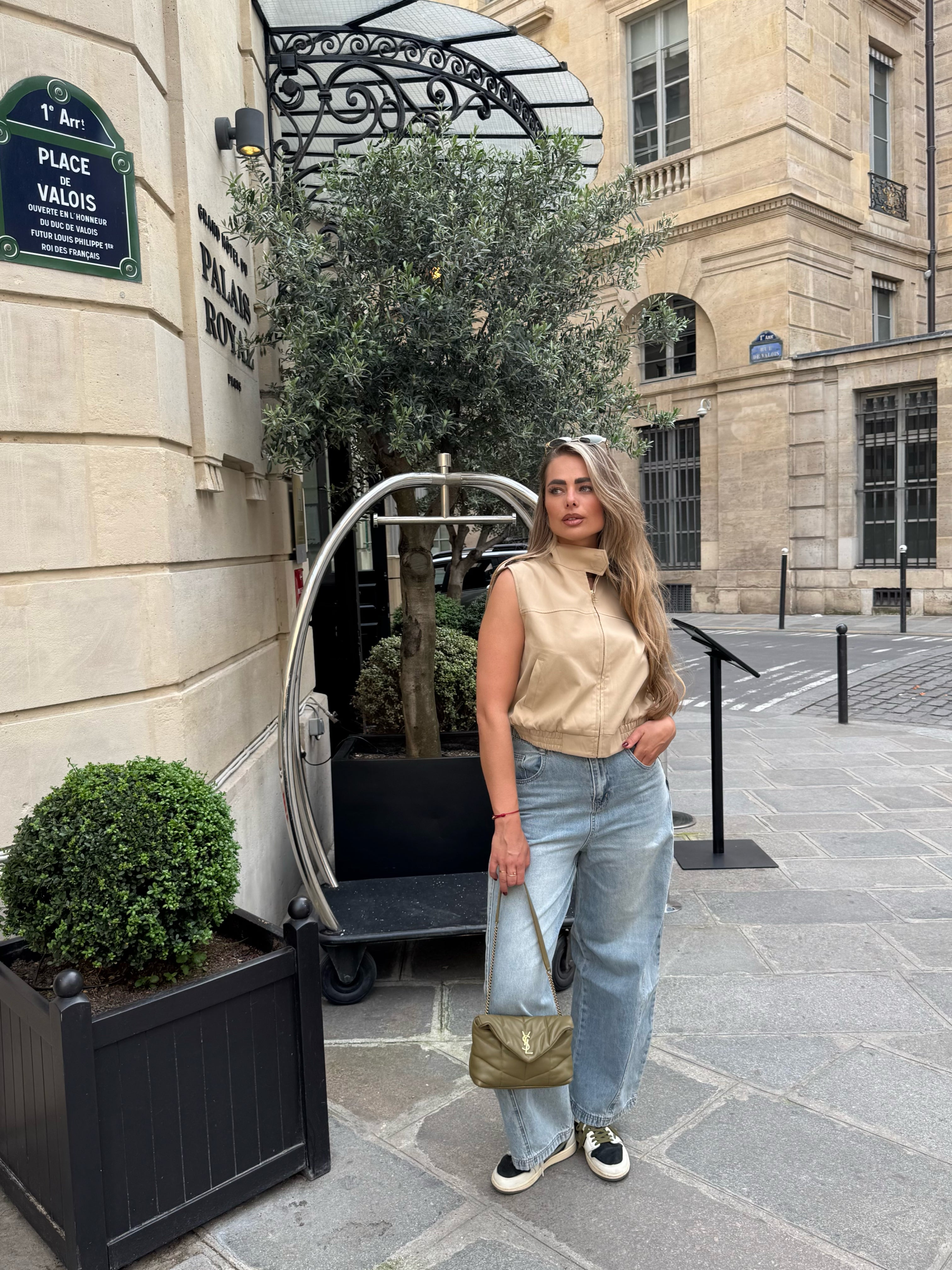 Gilet Met Rits Camel | Alicia