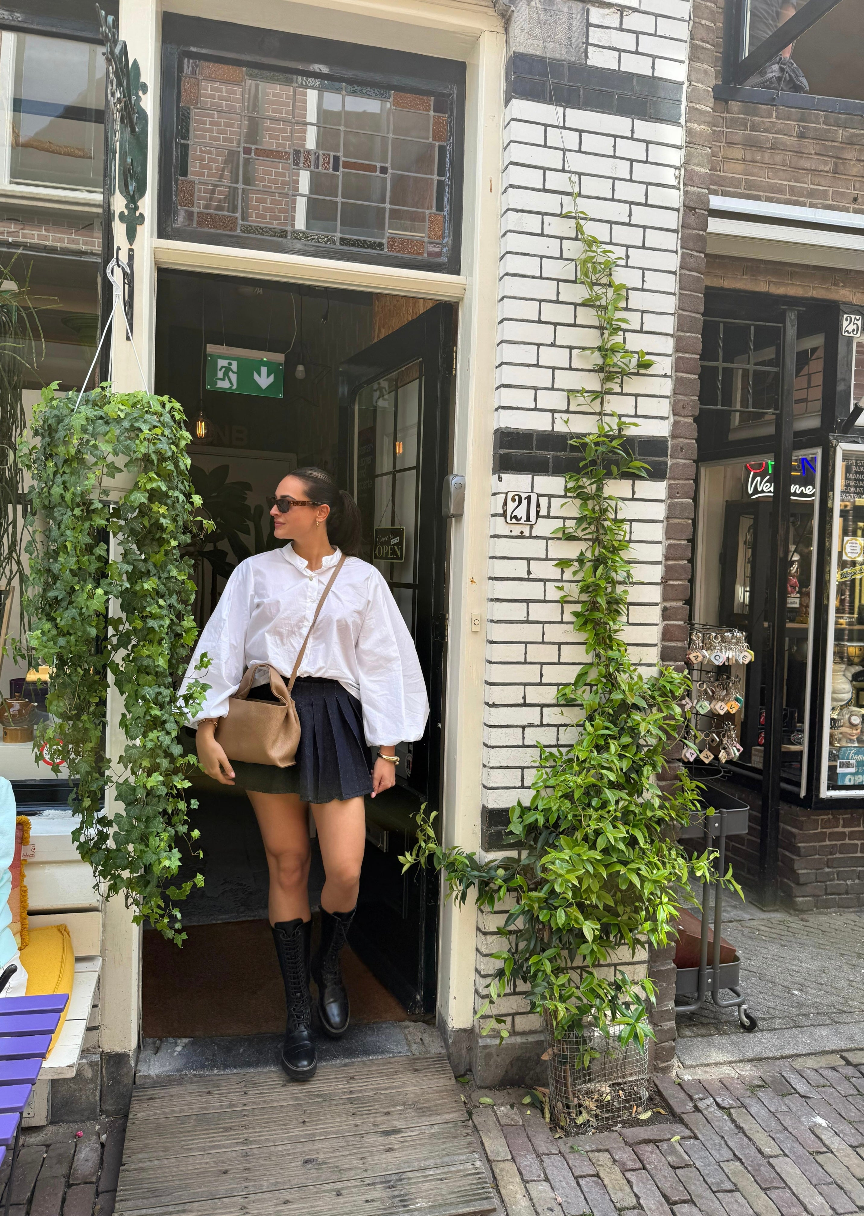 Denim Skort Donker Blauw | Mae