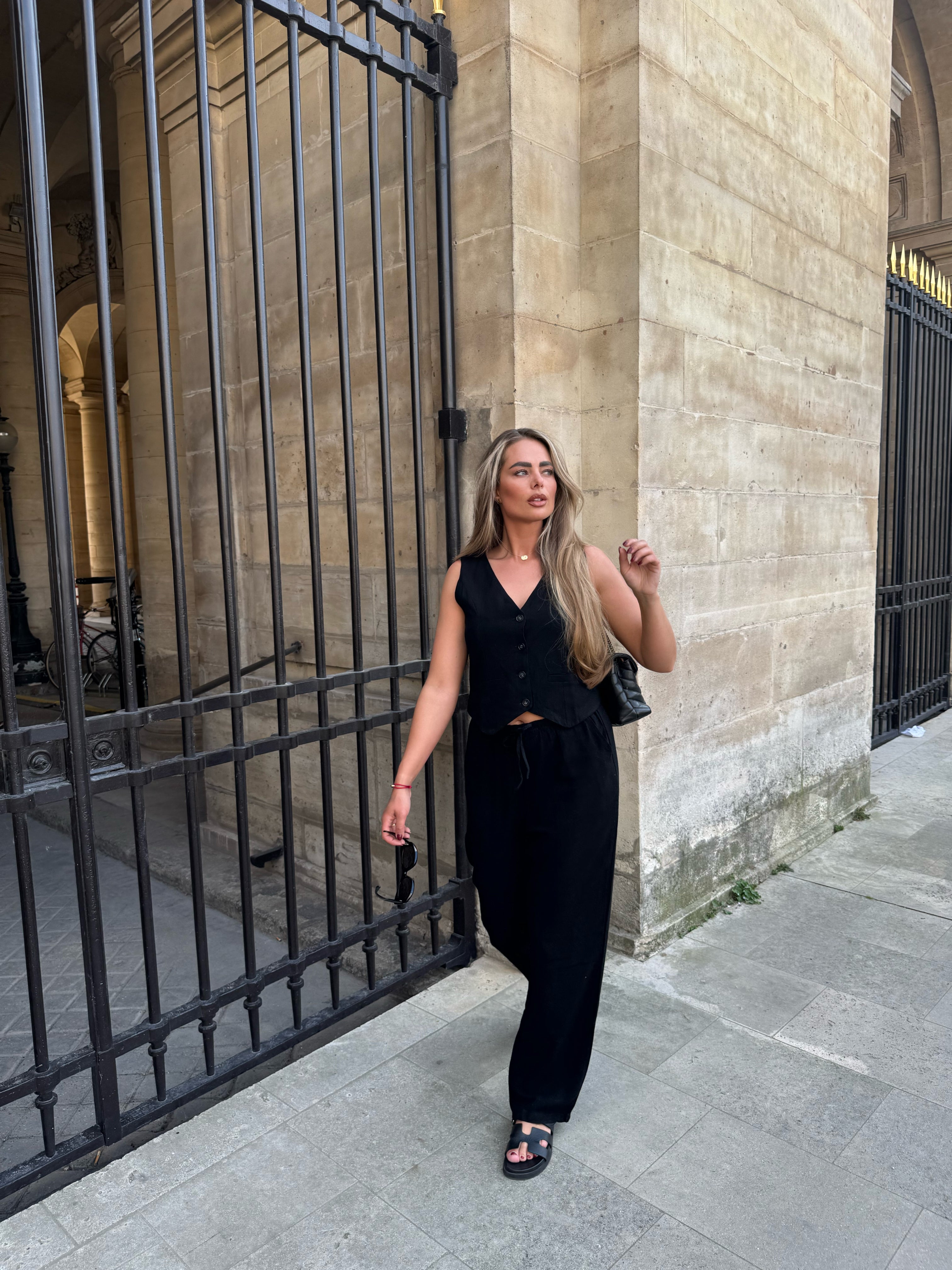 Linnen Pantalon Zwart | Mae